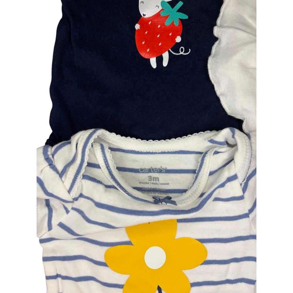 Carter's Baby Girl Bundle - 3 Months - Six (6) Short Sleeve Bodysuits One-Piece - Picture 8 of 13